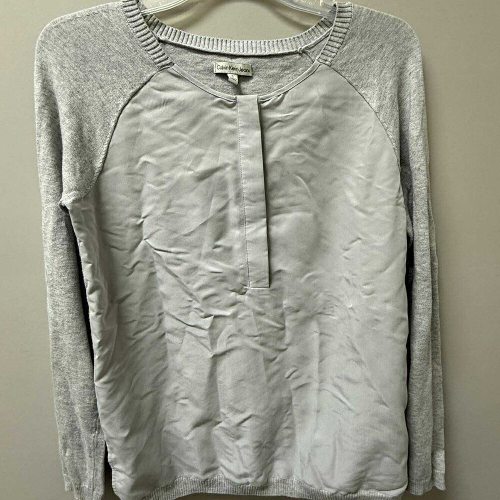 Grey Long Sleeve Top
